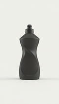 Charcoal dish soap bottle